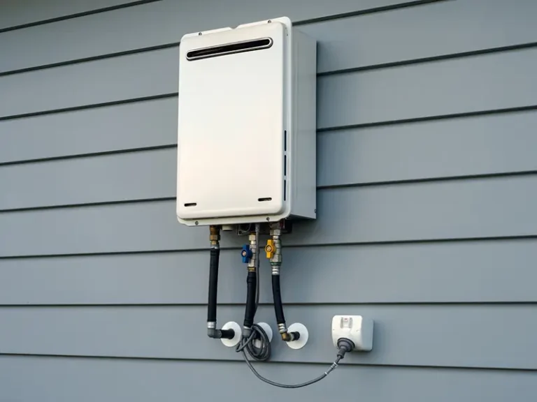 exterior tankless water heater